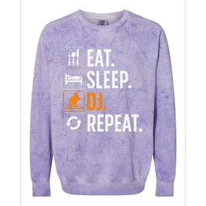 Cool Dj For Women Disc Jockey Radio Djs Jazz Music Lover Colorblast Crewneck Sweatshirt