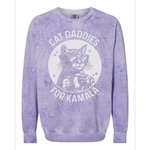 Cat Daddies For Kamala Harris Cat Dad Vote Election Colorblast Crewneck Sweatshirt