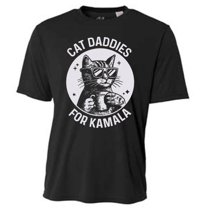 Cat Daddies For Kamala Harris Cat Dad Vote Election Cooling Performance Crew T-Shirt