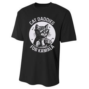 Cat Daddies For Kamala Harris Cat Dad Vote Election Performance Sprint T-Shirt