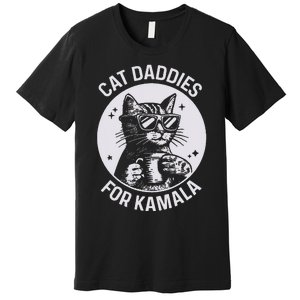 Cat Daddies For Kamala Harris Cat Dad Vote Election Premium T-Shirt