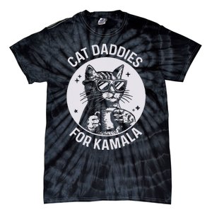 Cat Daddies For Kamala Harris Cat Dad Vote Election Tie-Dye T-Shirt