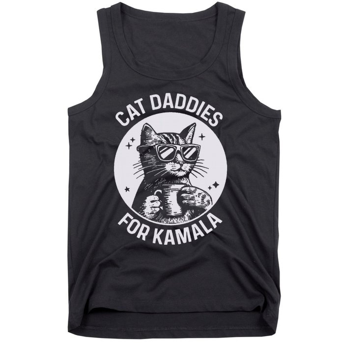 Cat Daddies For Kamala Harris Cat Dad Vote Election Tank Top