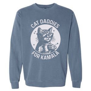 Cat Daddies For Kamala Harris Cat Dad Vote Election Garment-Dyed Sweatshirt