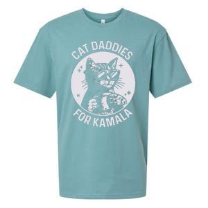 Cat Daddies For Kamala Harris Cat Dad Vote Election Sueded Cloud Jersey T-Shirt