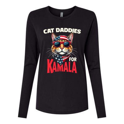 Cat Daddies For Kamala Harris 2024 Gift Womens Cotton Relaxed Long Sleeve T-Shirt