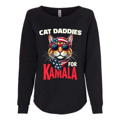 Cat Daddies For Kamala Harris 2024 Gift Womens California Wash Sweatshirt