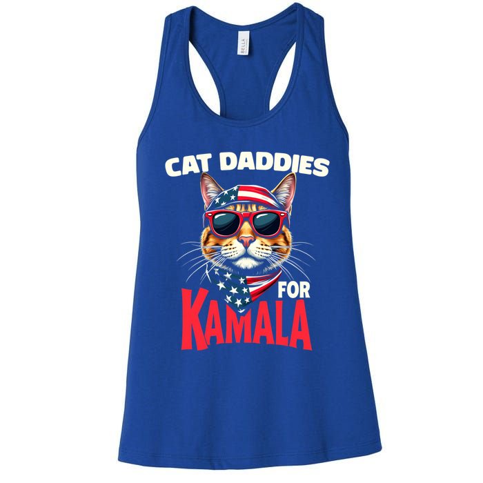 Cat Daddies For Kamala Harris 2024 Gift Women's Racerback Tank