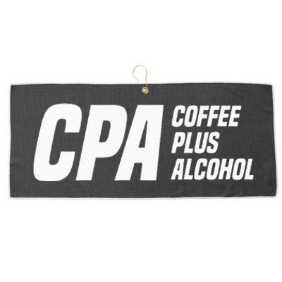 CPA Definition Funny Certified Public Accountant Large Microfiber Waffle Golf Towel