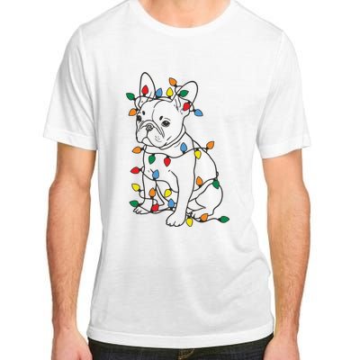 Christmas Dog French Bulldog Adult ChromaSoft Performance T-Shirt