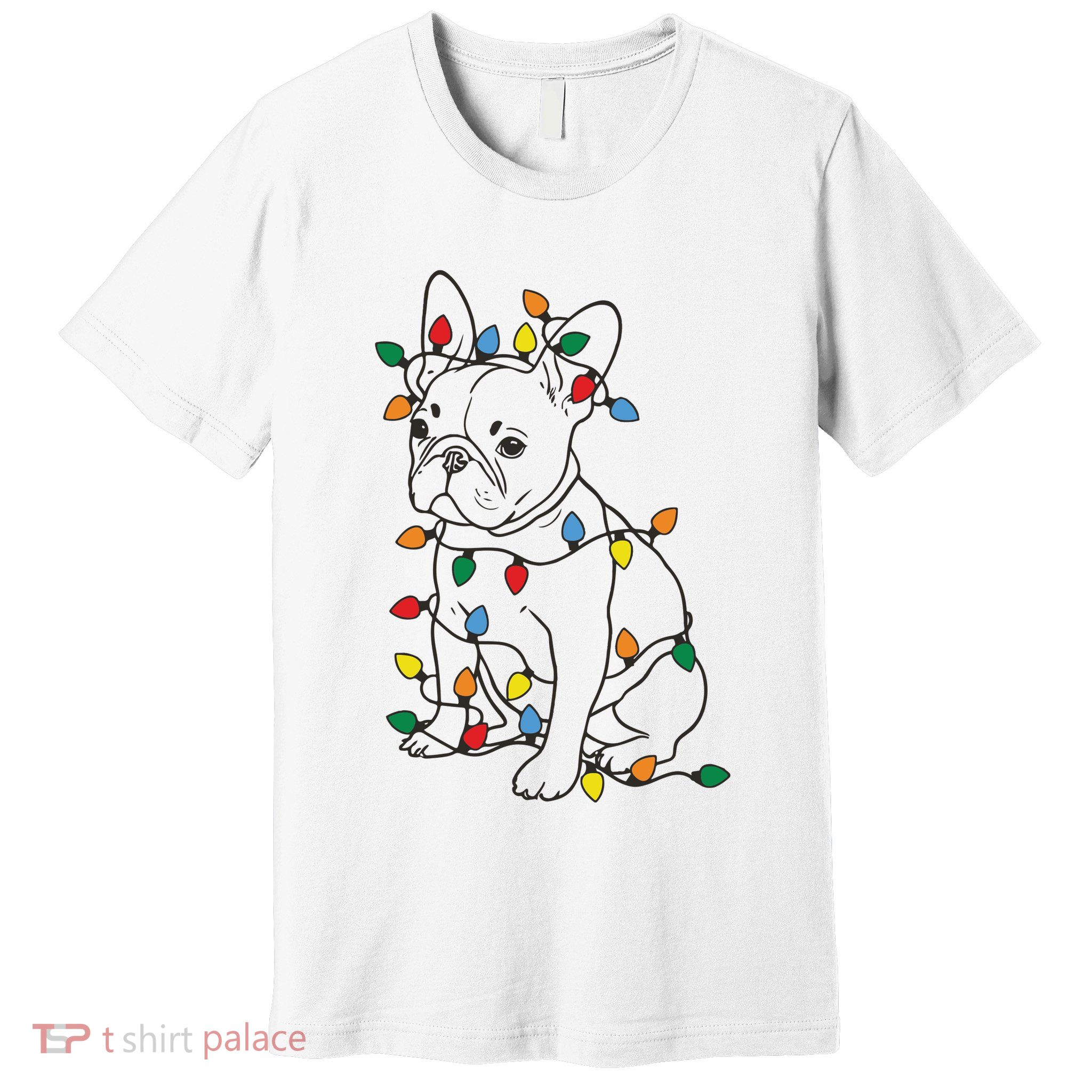 Christmas Dog French Bulldog Premium T-Shirt