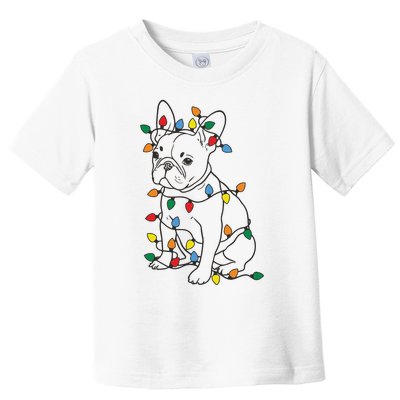 Christmas Dog French Bulldog Toddler T-Shirt