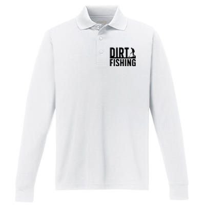 Cool Dirt Fishing Metal Detecting For Detector Treasure Hunting Performance Long Sleeve Polo