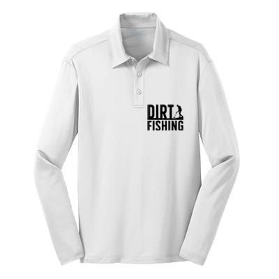 Cool Dirt Fishing Metal Detecting For Detector Treasure Hunting Silk Touch Performance Long Sleeve Polo