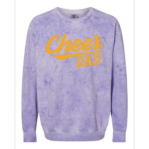 Cheer Dad Father Cheerleading Cheering Fathers Day Colorblast Crewneck Sweatshirt