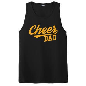 Cheer Dad Father Cheerleading Cheering Fathers Day PosiCharge Competitor Tank