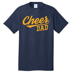 Cheer Dad Father Cheerleading Cheering Fathers Day Tall T-Shirt