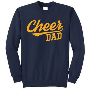 Cheer Dad Father Cheerleading Cheering Fathers Day Tall Sweatshirt