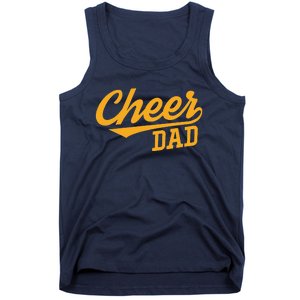 Cheer Dad Father Cheerleading Cheering Fathers Day Tank Top