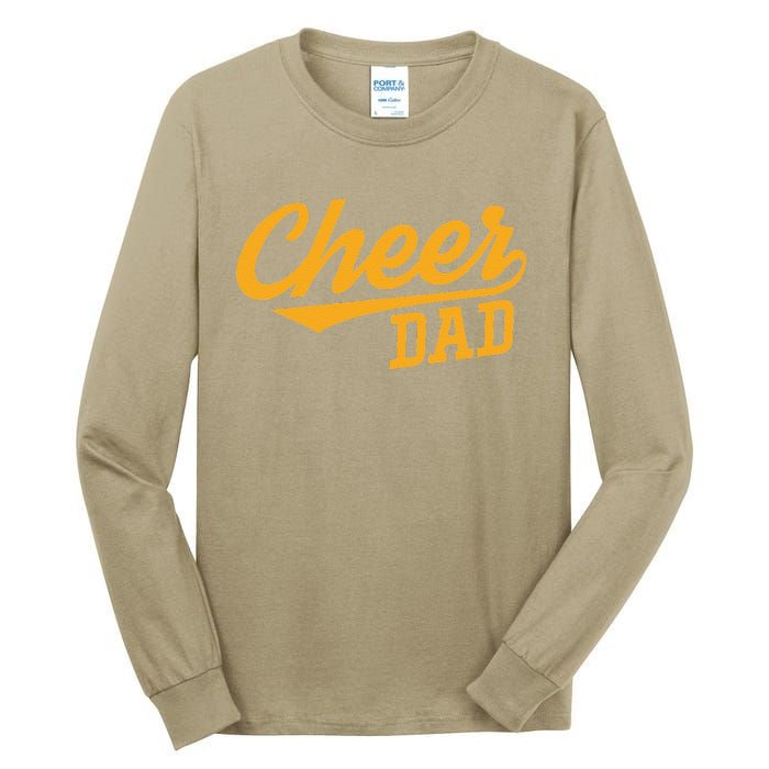 Cheer Dad Father Cheerleading Cheering Fathers Day Tall Long Sleeve T-Shirt