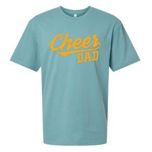 Cheer Dad Father Cheerleading Cheering Fathers Day Sueded Cloud Jersey T-Shirt