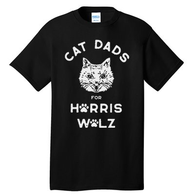 Cat Dads For Harris Walz Tall T-Shirt