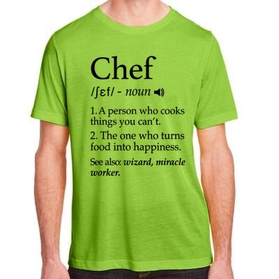 Chef Definition Funny Line Saying Cook Cooking Gifts Chefs TShirt Adult ChromaSoft Performance T-Shirt