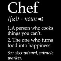 Chef Definition Funny Line Saying Cook Cooking Gifts Chefs TShirt Button