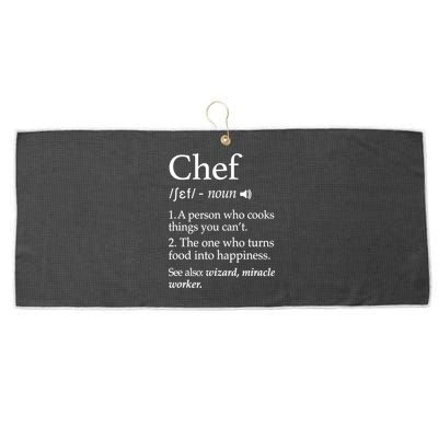 Chef Definition Funny Line Saying Cook Cooking Gifts Chefs TShirt Large Microfiber Waffle Golf Towel