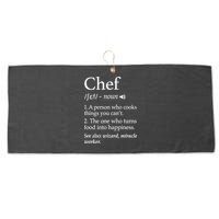 Chef Definition Funny Line Saying Cook Cooking Gifts Chefs TShirt Large Microfiber Waffle Golf Towel