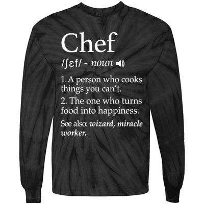 Chef Definition Funny Line Saying Cook Cooking Gifts Chefs TShirt Tie-Dye Long Sleeve Shirt