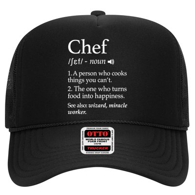 Chef Definition Funny Line Saying Cook Cooking Gifts Chefs TShirt Trucker Hat