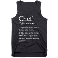 Chef Definition Funny Line Saying Cook Cooking Gifts Chefs TShirt Tank Top