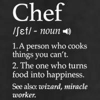 Chef Definition Funny Line Saying Cook Cooking Gifts Chefs TShirt Golf Towel