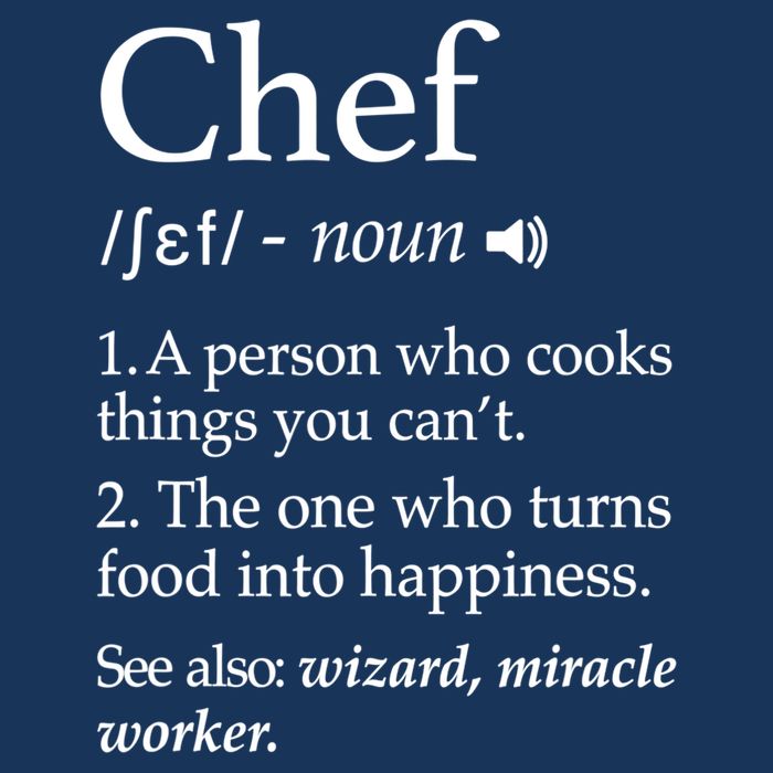Chef Definition Funny Line Saying Cook Cooking Gifts Chefs TShirt Infant Baby Jersey Bodysuit