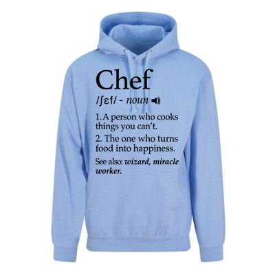 Chef Definition Funny Line Saying Cook Cooking Gifts Chefs TShirt Unisex Surf Hoodie