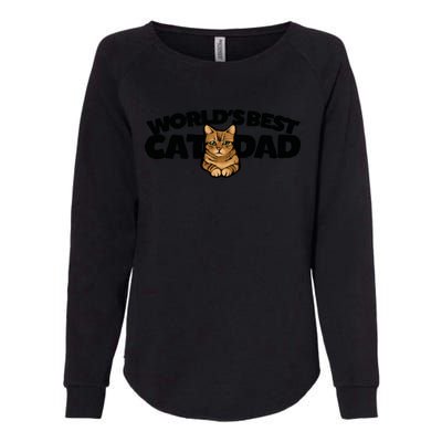 Cat Dad Funny Cat Person Humor Gift Womens California Wash Sweatshirt