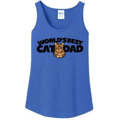 Cat Dad Funny Cat Person Humor Gift Ladies Essential Tank