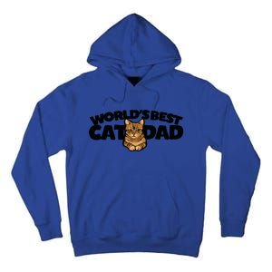 Cat Dad Funny Cat Person Humor Gift Tall Hoodie