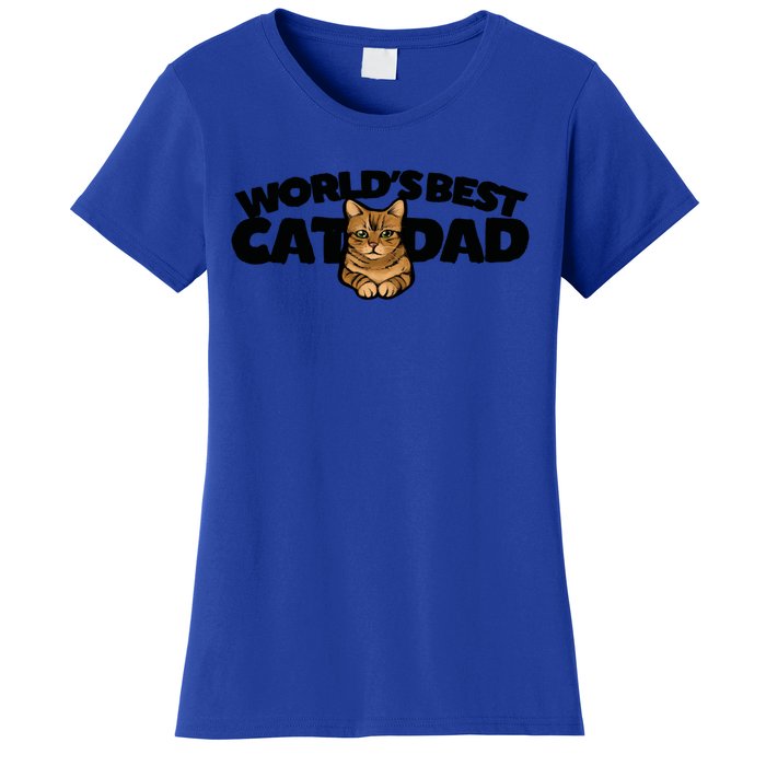 Cat Dad Funny Cat Person Humor Gift Women's T-Shirt