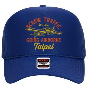 Complaint Departt Funny Taipei Humor Taiwan Gift High Crown Mesh Back Trucker Hat