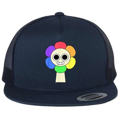 Cute Dandy From Dandy World Characters Flat Bill Trucker Hat