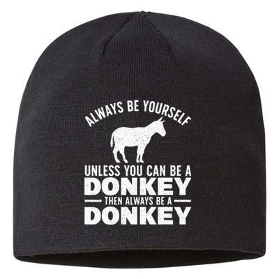 Cool Donkey For Men Women Zoo Mule Horse Farm Animal Lover Sustainable Beanie