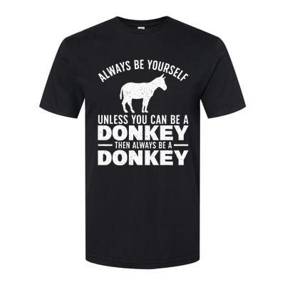 Cool Donkey For Men Women Zoo Mule Horse Farm Animal Lover Softstyle® CVC T-Shirt