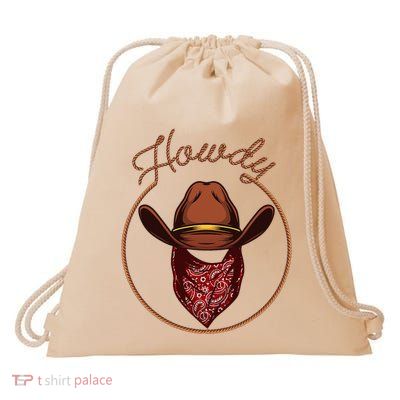 Cowboy Design For Rodeo Bull Rider Cowboy Drawstring Bag