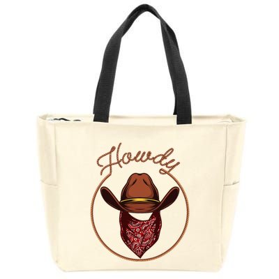 Cowboy Design For Rodeo Bull Rider Cowboy Zip Tote Bag