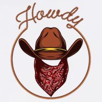 Cowboy Design For Rodeo Bull Rider Cowboy Button