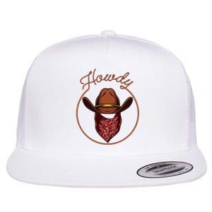 Cowboy Design For Rodeo Bull Rider Cowboy Flat Bill Trucker Hat