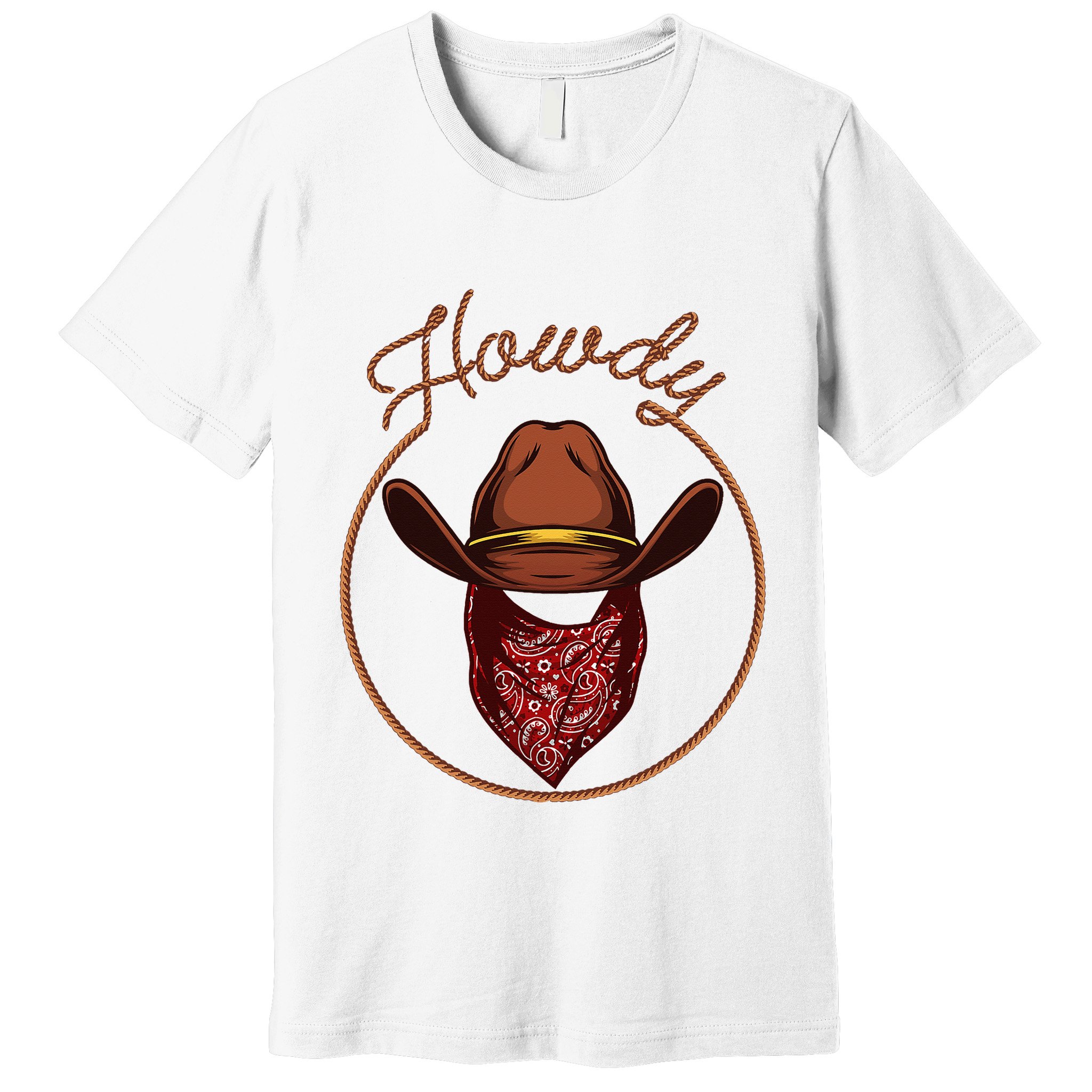Cowboy Design For Rodeo Bull Rider Cowboy Premium T-Shirt