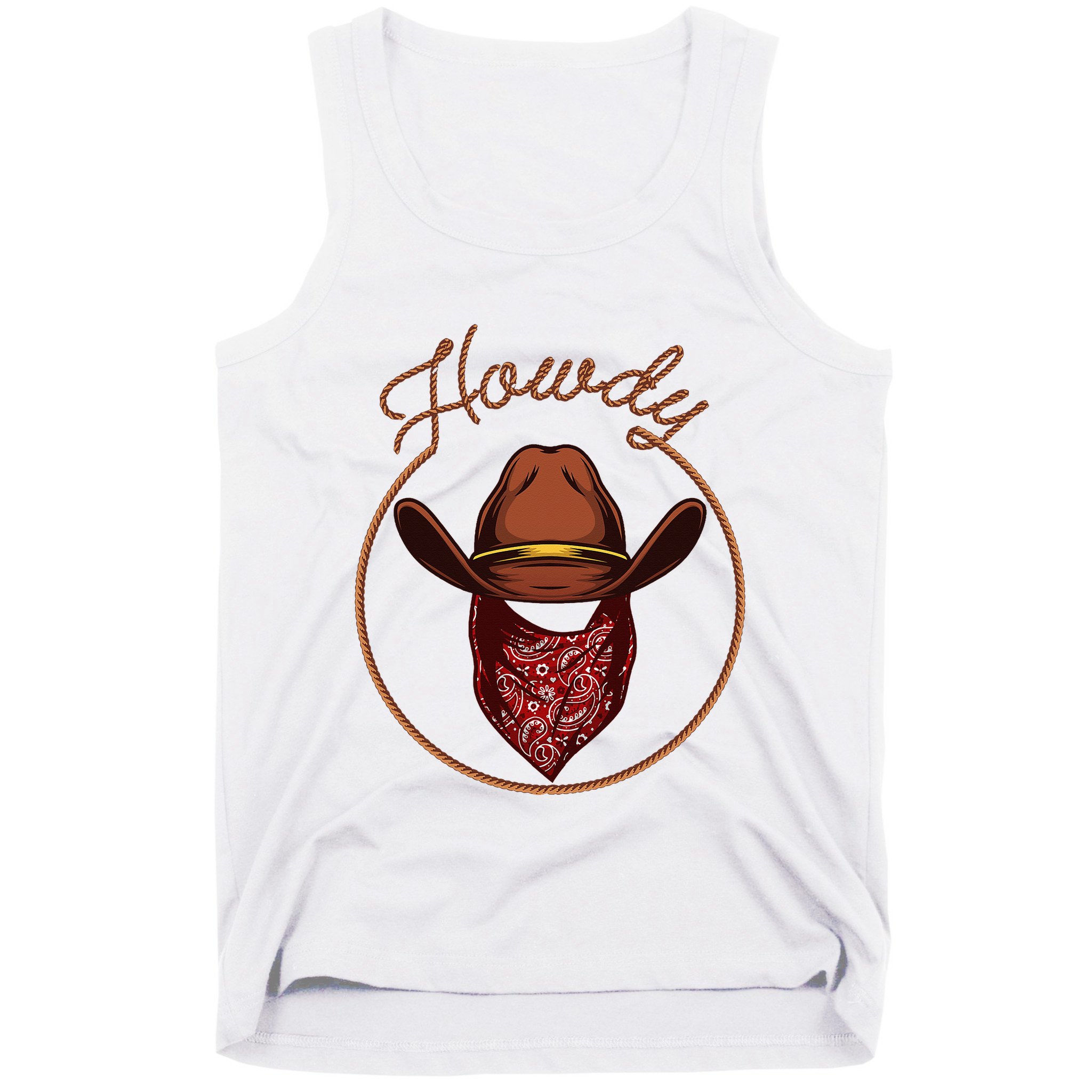 Cowboy Design For Rodeo Bull Rider Cowboy Tank Top